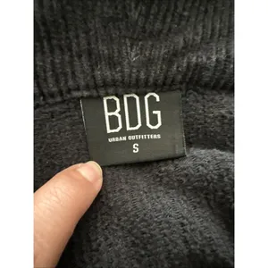 BDG Urban Outfitters S Cropped Corduroy Jacket Women's Black Hooded 90s Y2K thumbnail 3