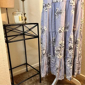 Free People Purple Rita Floral Tiered‎ Midi Dress Size Small thumbnail 6