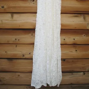 DB Studio Stretch Lace Halter Neck Gown White Size 14 thumbnail 9