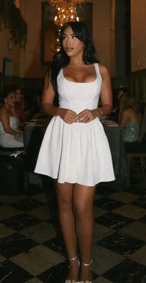 Zara dress mini corset inspired ruffled balloon bodycon summer cocktail wedding thumbnail 3