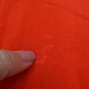 LOFT Orange Sleeveless Clip Dot Rayon Blouse Split Neck Top Small thumbnail 4
