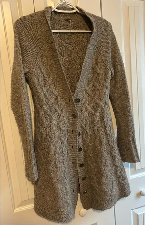 Free People Crochet Cardigan Knit thumbnail 1