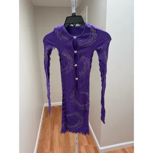 Poster Girl Rhinestoned Miranda Dress Twilight Purple One Size thumbnail 7