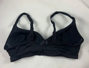 S/M Black adjustable strap halter sports bra thumbnail 2