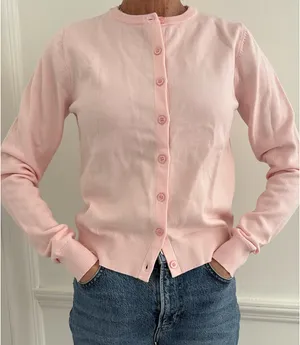 Edikted Pink Shlo Knitted Cardigan thumbnail 4