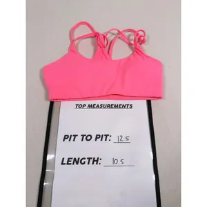 Fabletics 2 pc Workout SET Sports Bra & Biker Shorts XS Hot Pink Gym Athletic thumbnail 9