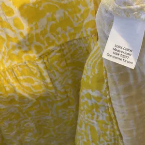 Sonoma Goods for Life Women's Yellow Tiered V-Neck Midi Dress Large‎ Coastal thumbnail 10