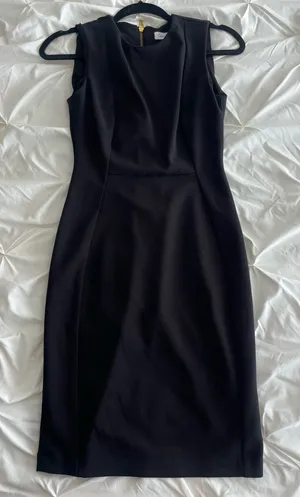 Calvin Klein Black Midi Dress thumbnail 1