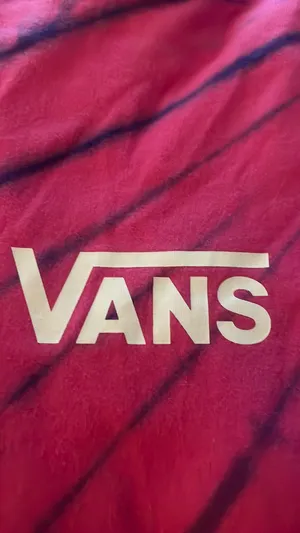 This is a pink and purple Vans tie-dye long-sleeve t-shirt featuring the brand's signature white logo on the chest. thumbnail 17