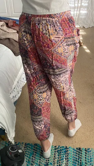 Patterned Flowy Pants thumbnail 2