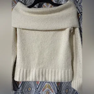 Anthropologie off the shoulder sweater thumbnail 5