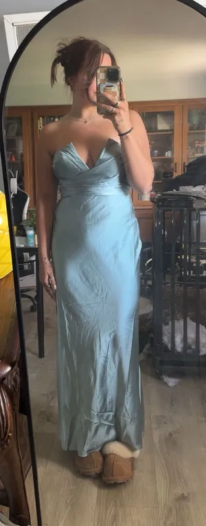 Billy J Bridesmaid Dress Blue Size 12 thumbnail 1