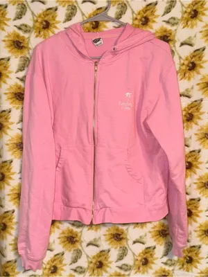 Vintage Rainforest Cafe size xl pink zip up jacket thumbnail 1