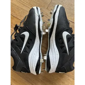 Nike Hyperdiamond 2 Pro Women Black White Metal Softball Cleats 856492-011 thumbnail 6