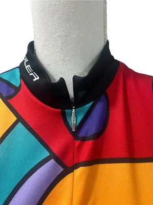 VTG Voler Cycling Jersey Ravenswood Winery Colorful Sports USA Unisex L 3/4 Zip thumbnail 2
