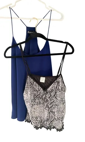 Signature Studio Blue Racerback & No Boundaries‎ Snakeskin Cami Bundle Large thumbnail 1