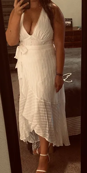 White Midi Dress thumbnail 3