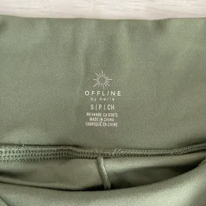 Offline By Aerie Ruffled Skirt Green Skort Womens Size Small Pull On Athletic thumbnail 8