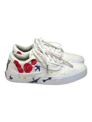 Vans® ✌︎ Old Skool Limited Edition Desert Embellished Sneaker ✌︎︎ White ✌︎︎ 7M thumbnail 2