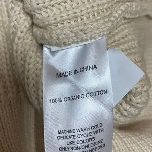 NEW Quince Women's Cream Chunky Rib Knit Collar Long Sleeve Polo Sweater Top XL thumbnail 4