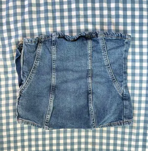 Zara denim top thumbnail 2