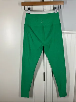 Beyond Yoga Spacedye Outlines High Waisted Midi Leggings Green Grass White‎ S thumbnail 5