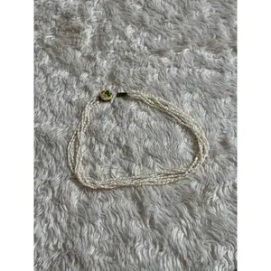 Vintage 6 Strand Freshwater Rice Irregular Pearl Necklace Cloisonne Closure thumbnail 4