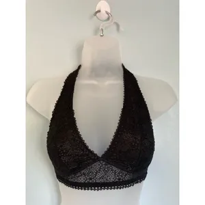 Victoria's Secret Bralette Black XS Lace Feminine Whimsygoth thumbnail 2
