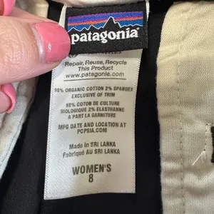 Patagonia‎ Organic Cotton Blend Chino Pants Black Straight Leg Womens 8 thumbnail 5