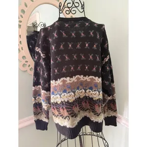 Vtg Fair Isle The Import‎ Workshop Wool Blend Button Cardigan Sweater Large thumbnail 2