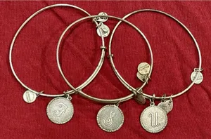 Alex and Ani Set/3 Silver FSU Bangle Bracelets - Florida State Seminoles thumbnail 1
