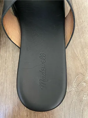Madewell The Louisa Crisscross Slide Women’s Size 10 Black Leather Sandals thumbnail 7