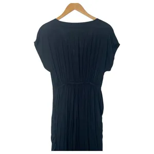 Abercrombie Fitch Jumpsuit Womens XS Lightweight V Neck Short Sleeve Pockets Blk thumbnail 10