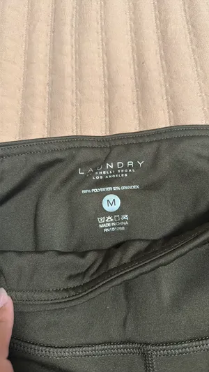 Laundry by Shelli Segal dark olive flare leggings thumbnail 5