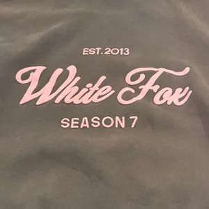 White Fox Boutique Dusty Purple Hoodie with Pink Logo thumbnail 4