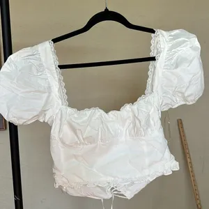 House of‎ cb SAMAYA WHITE GATHERED TOP NWOT size XL thumbnail 4