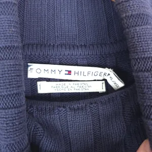 Vtg 2004 Tommy Hilfiger Sweater Womens‎ XL Cable Stripe Turtleneck Cotton Y2K thumbnail 9