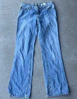 Vtg Y2K Cruel Girl Women's‎ Jeans Size 6 LONG Blue Denim Bootcut + thumbnail 1
