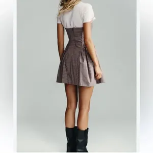 Zara Gingham Print Strapless Mini Dress(Size Small) thumbnail 3