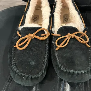 UGG Women's Black Moccasins with Tan Laces thumbnail 5