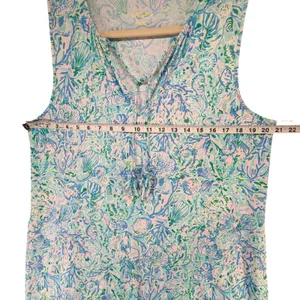 Lilly Pulitzer Johana Cover Up Swim Dress Womens L Surf Blue Sea Life Beachcore thumbnail 7