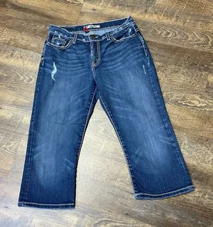BKE Buckle Drew Denim Capri Jeans Stretch Womens 29 Contrast Stitch Western thumbnail 1
