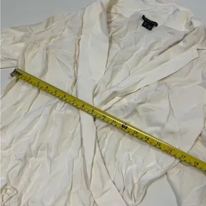 Theory Wrap-Front 100% Silk Long-Sleeve Blouse: Size Medium thumbnail 9