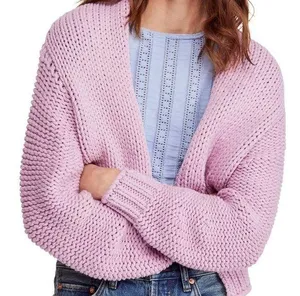 Free People Chunky Cropped Sweater thumbnail 1