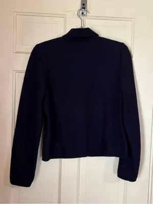 Vintage Geiger Austria Women’s 100% Wool Cardigan Sweater Black Size 36 Medium thumbnail 7