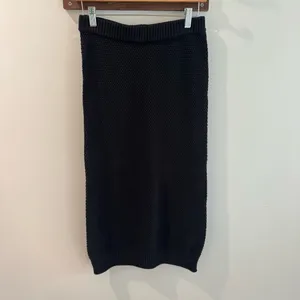 Free People Beach Hailee Sweater Midi Skirt Size XS‎ Black thumbnail 2