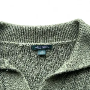 Wild Daisy wild fable green cropped knit cardigan with collar thumbnail 4