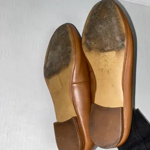 J. Crew Tan Brown Leather Slip-On Bow Loafers Dress Shoes Women's Size 6.5 thumbnail 8