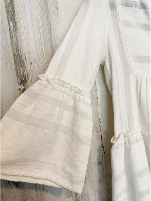 Accessorize London White Cotton Tiered Beach Dress XS NWT thumbnail 4