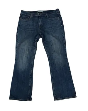 Levi’s 515 Boot Cut Jeans Mid Rise Stretch Medium Wash Blue 14 Short thumbnail 1